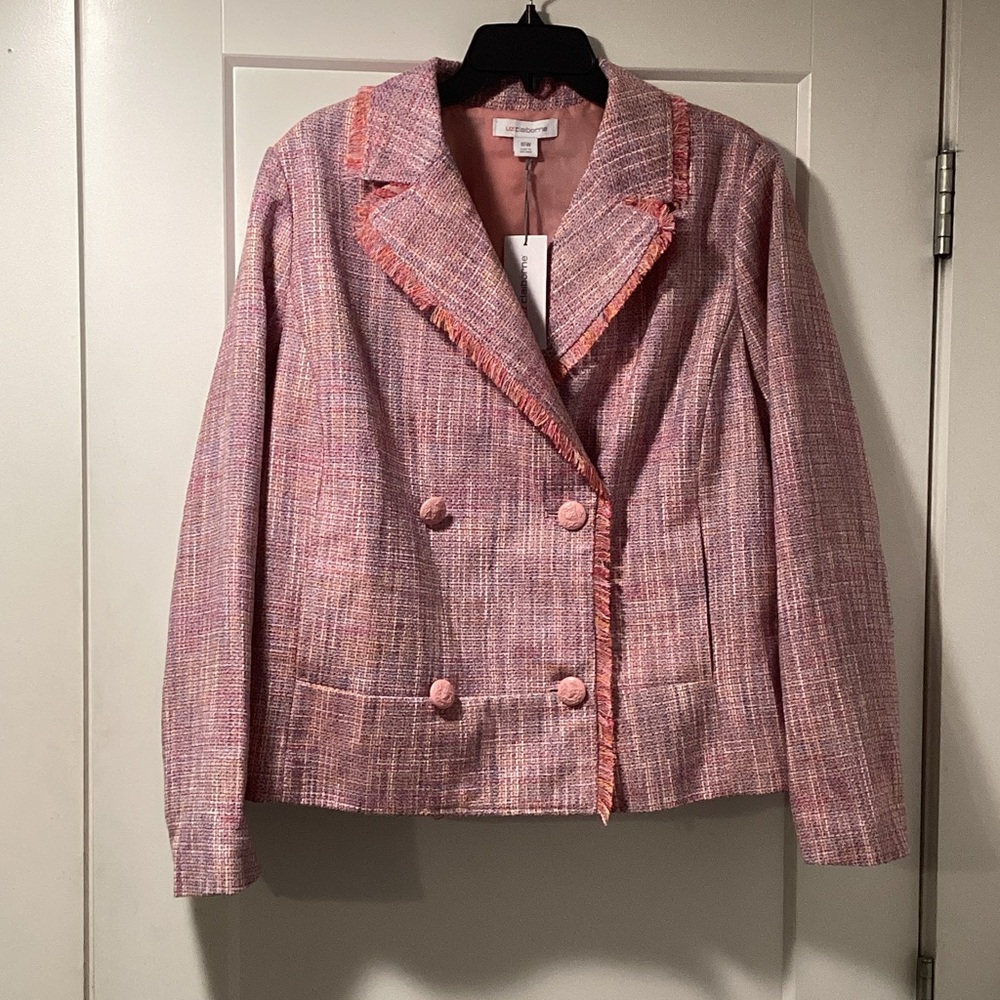 NWT Liz Claiborne Size 16W Blazer Spring Multi